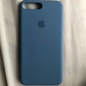 Apple IPhone 7/8Plus Blue Silicone Case
